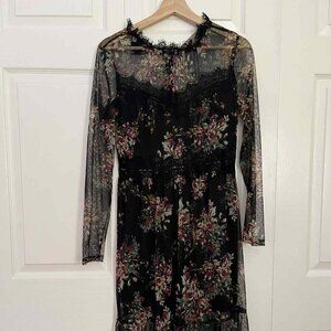 Floral Boho Witchy Dress